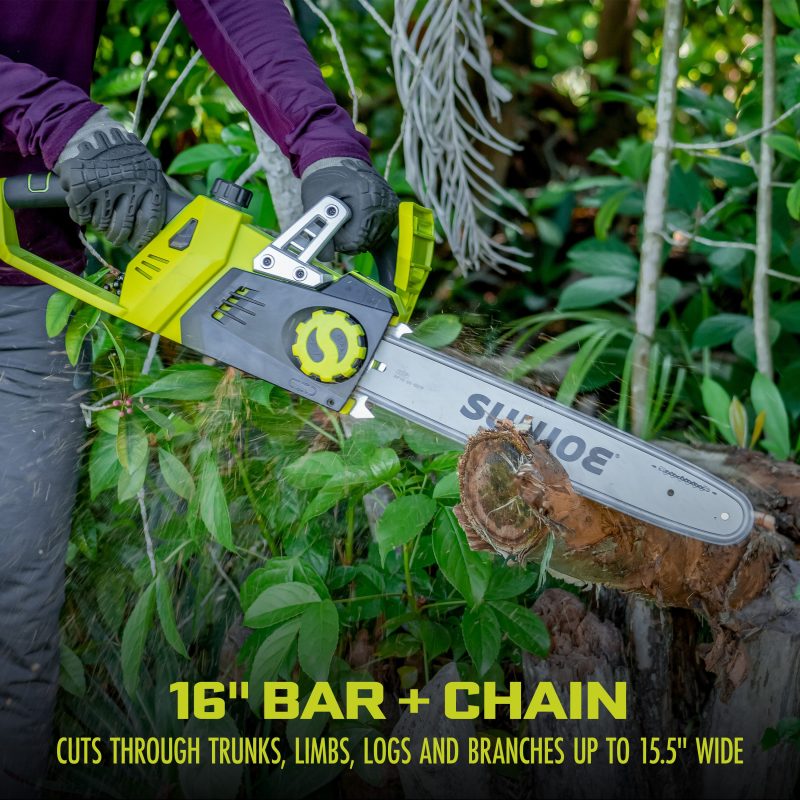 Sun Joe 24V-X2-CS16-CT 48-Volt IONMAX Cordless Chain Saw | 16-inch | Tool Only - 图片 5