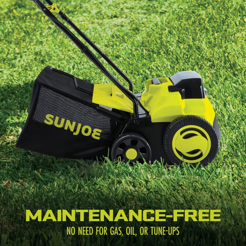 Sun Joe 24V-X2-DTS15-CT 24-Volt Cordless Scarifier + Dethatcher | 5-Depth Positions | 15-inch | Brushless Motor | Tool Only - 图片 7