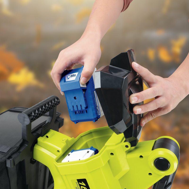 Sun Joe 24V-X2-OGV 48-Volt* IONMAX Cordless Outdoor Garden Vacuum + Mulcher Kit | 850 CFM | 15:1 Mulch Ratio | 2 x 4.0-Ah Batteries + Charger - 图片 5