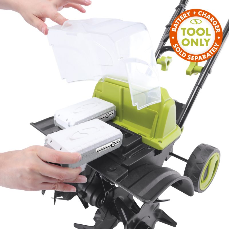 Sun Joe 24V-X2-TLR14-CT 48-Volt IONMAX Cordless Garden Tiller/Cultivator | Tool Only - 图片 9