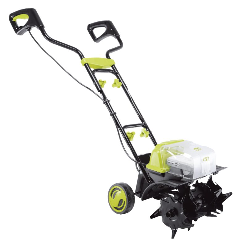 Sun Joe 48-Volt* IONMAX Cordless Garden Tiller + Cultivator Kit | W/ 2 x 4.0-Ah Batteries + Dual Port Charger - 图片 3