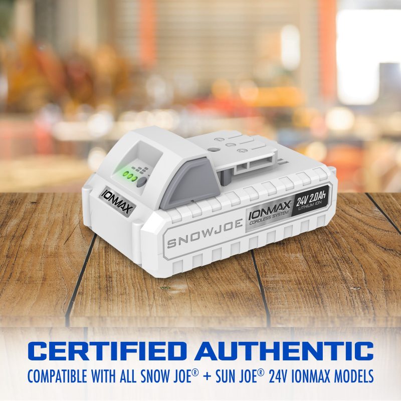 Sun Joe 24V-300WI-2AMP-KIT 24-Volt Cordless Powered Inverter Generator Power Station | W/ 2 x 2.0-Ah Batteries - 图片 14