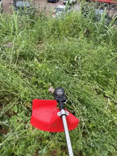 Portable lithium battery garden lawn mower High-powered photo review