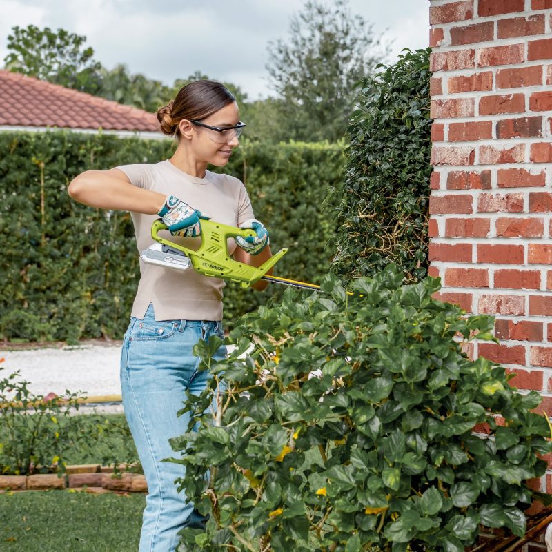 Sun Joe 24V-HT18-TB-LTE Garden Combo Kit w/ 24V* 2.0-Ah Batteries + Charger | Hedge Trimmer | Turbine Blower - 图片 10