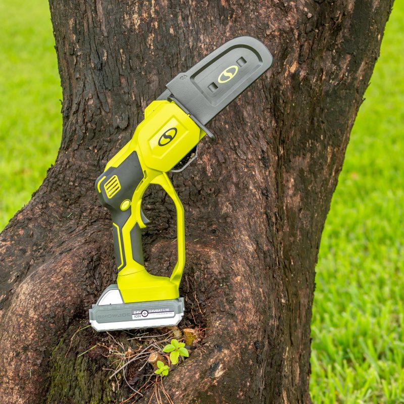 Sun Joe 24-Volt* IONMAX Cordless Handheld Chainsaw W/ Bonus Chain | 5-inch Pruning Saw Kit | W/ 2.0-Ah Battery + Charger - 图片 15