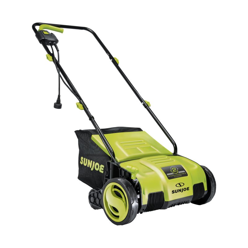 Sun Joe AJ798E Electric Lawn Dethatcher + Scarifier W/ Collection Bag | 12.6-inch | 12-Amp | AirBoost Technology - 图片 2