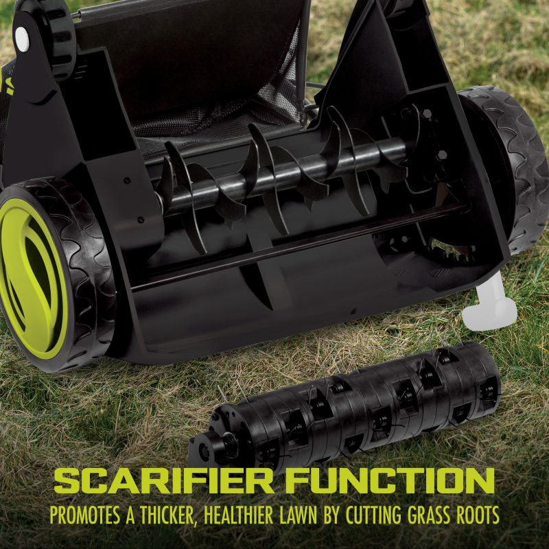 Sun Joe AJ801E Electric Lawn Dethatcher + Scarifier W/ Collection Bag | 12.6-inch | 12-Amp - 图片 5
