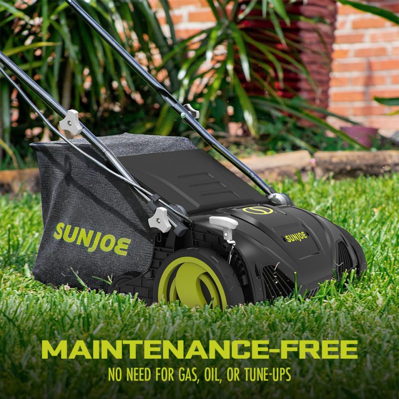Sun Joe AJ805E Electric Lawn Dethatcher + Scarifier W/ Collection Bag | 15-inch | 13-Amp - 图片 9