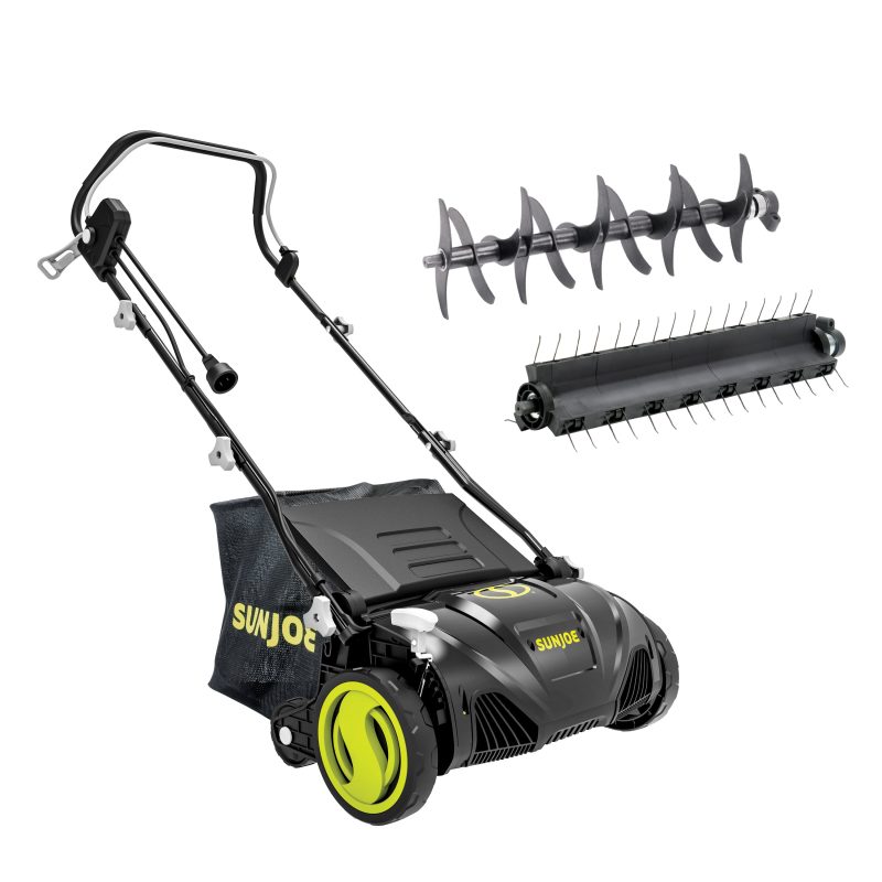 Sun Joe AJ805E Electric Lawn Dethatcher + Scarifier W/ Collection Bag | 15-inch | 13-Amp - 图片 2