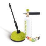 Sun Joe Pressure Washer Surface & Patio Cleaner + Foam Cannon Bundle