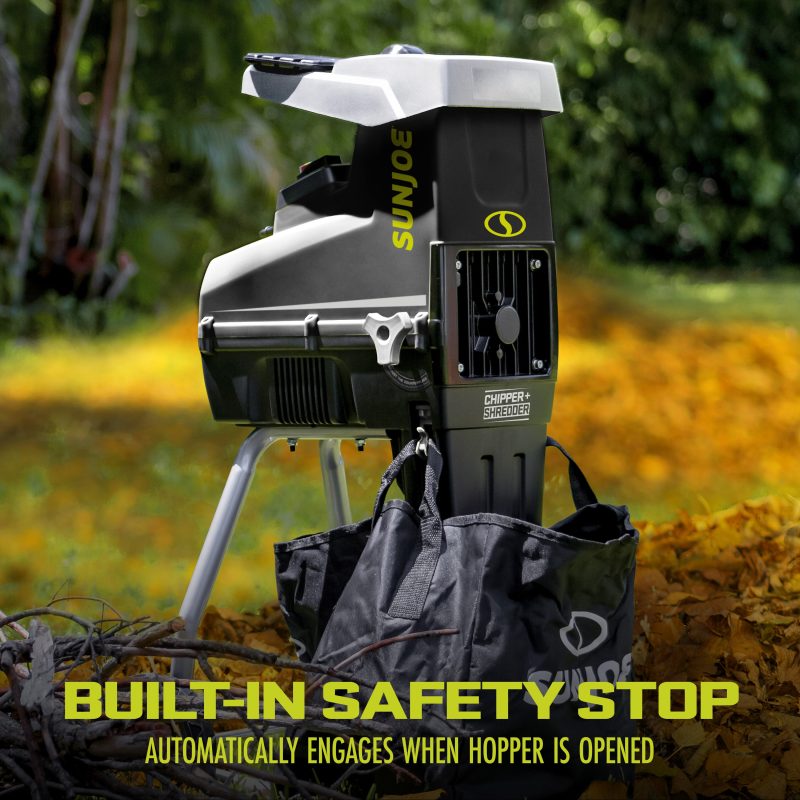 Sun Joe CJ603E Silent Electric Wood Chipper + Shredder W/ Collection Bag | 1.7-inch Cutting Diameter | 15-Amp - 图片 7