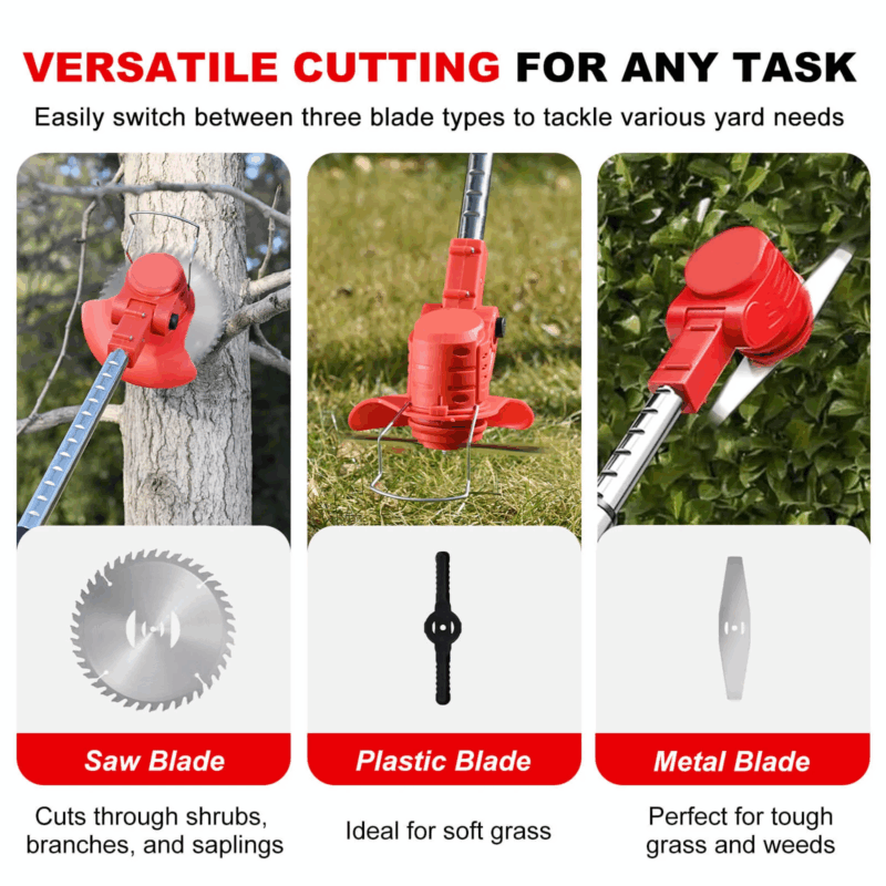 21V Cordless Electric Weed Wacker 6″ 3 In 1 W/ 2.0Ah Battery Reindeer RGL100 - Image 7