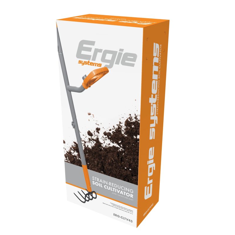 Ergie Systems ERG-CLTV45 Steel Shaft Garden Soil Cultivator | 54-Inch | 4 Tines - 图片 3