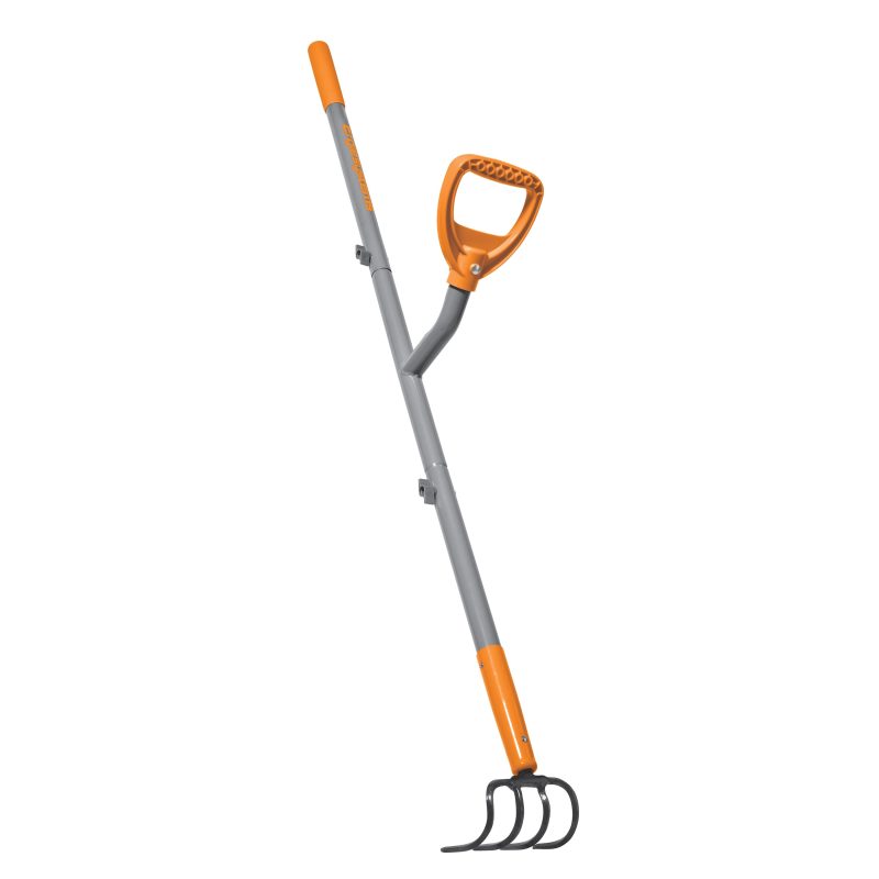 Ergie Systems ERG-CLTV45 Steel Shaft Garden Soil Cultivator | 54-Inch | 4 Tines - 图片 2