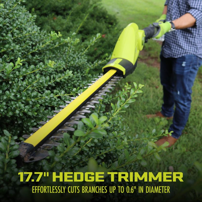 Sun Joe GTS4001C 24-Volt* 3-in-1 Yard Care Solution | Hedge Trimmer | Pole Saw | Leaf Blower| W/ 2.0-Ah Battery + Charger - 图片 5