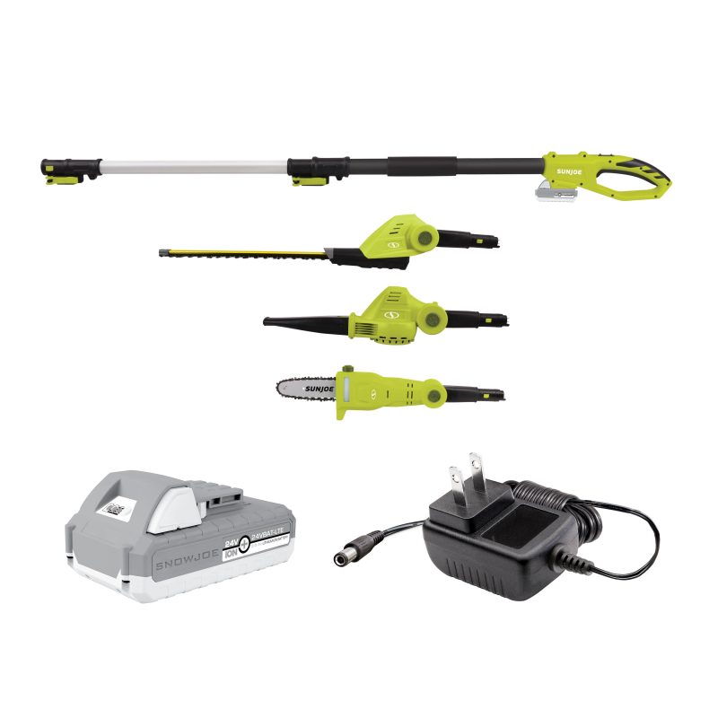 Sun Joe GTS4001C 24-Volt* 3-in-1 Yard Care Solution | Hedge Trimmer | Pole Saw | Leaf Blower| W/ 2.0-Ah Battery + Charger - 图片 2