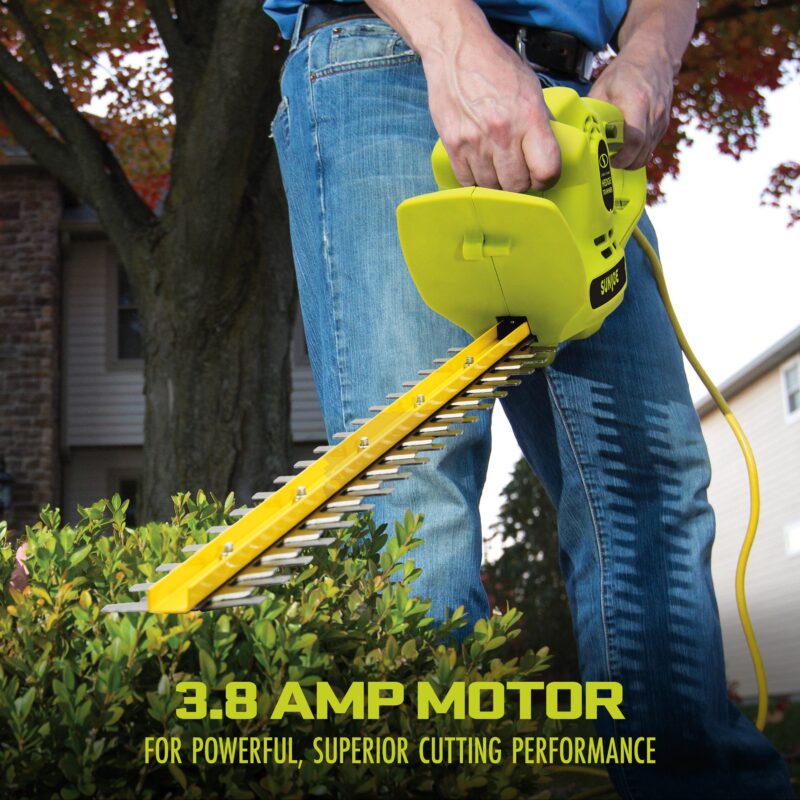 Sun Joe HJ22HTE-MAX Electric Dual-Action Hedge Trimmer | 22-Inch | 3.8 AMP | Dual-Handed Safety - 图片 3