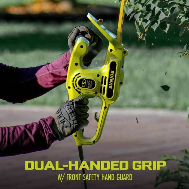 Sun Joe HJ22HTE-MAX Electric Dual-Action Hedge Trimmer | 22-Inch | 3.8 AMP | Dual-Handed Safety - 图片 6