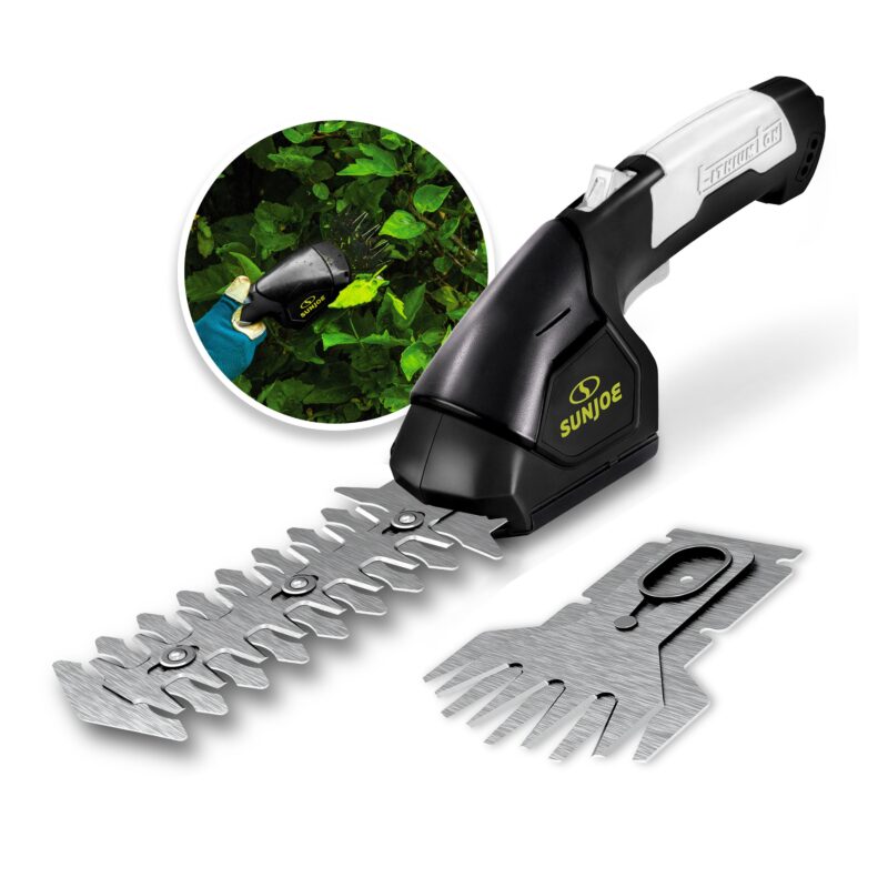 Sun Joe HJ604C 2-in-1 Cordless Grass Shear + Hedger | 7.2-Volt | W/ 1.5-Ah Battery + Charger