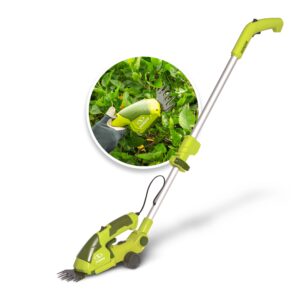 Sun Joe HJ605CC 2-in-1 Cordless Telescoping Grass Shear + Hedge Trimmer | 7.2 Volt