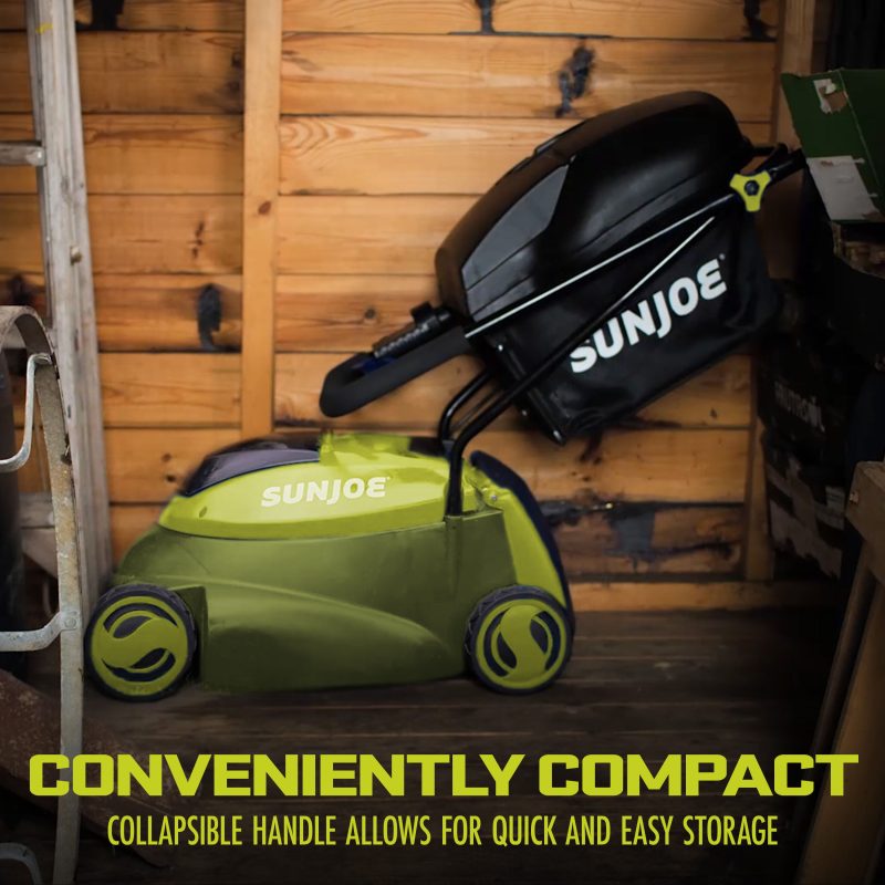 Sun Joe MJ24C-14 24-Volt* IONMAX Cordless Brushless Lawn Mower Kit | 14-inch | W/ 4.0-Ah Battery + Charger - 图片 6
