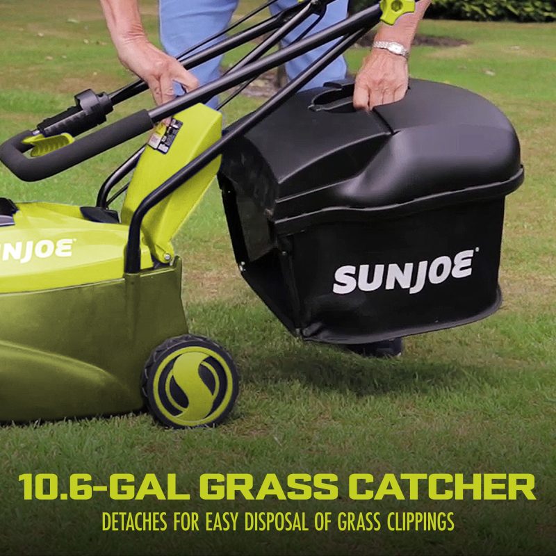 Sun Joe MJ24C-14 24-Volt* IONMAX Cordless Brushless Lawn Mower Kit | 14-inch | W/ 4.0-Ah Battery + Charger - 图片 4