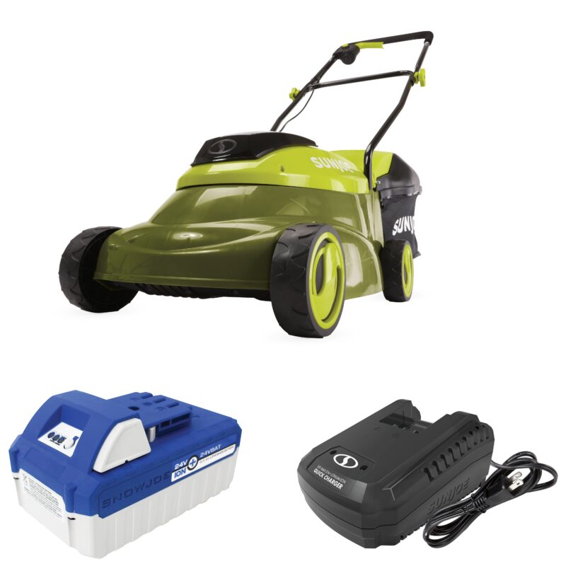 Sun Joe 24V-LAWN-BDL 24-Volt IONMAX Lawn Care Bundle | W/ Cordless Lawn Mower Kit and Stringless Lawn Trimmer - 图片 2