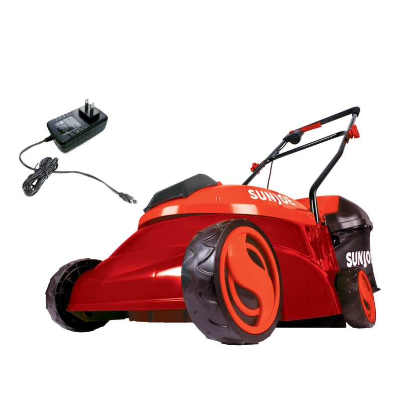 Sun Joe MJ401C-XR-RED Cordless Lawn Mower | 14 inch | 28V | 5 Ah | Brushless Motor (Red) - 图片 2