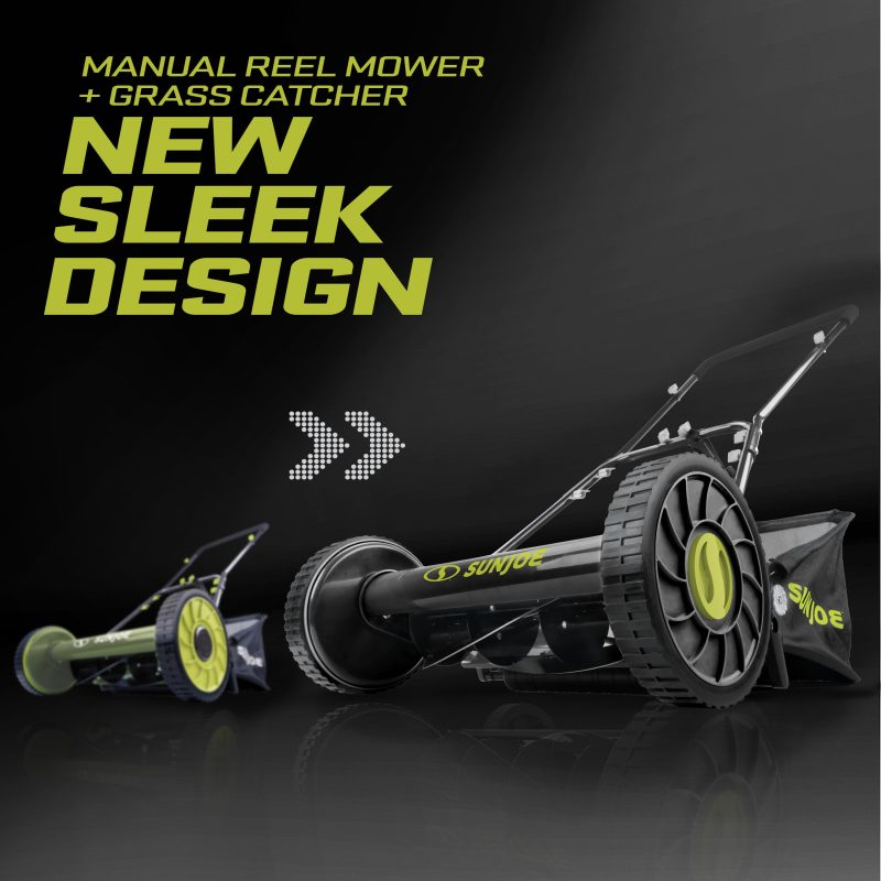 Sun Joe MJ500M Manual Reel Mower W/ Grass Catcher | 16-inch | 4-Position - 图片 3