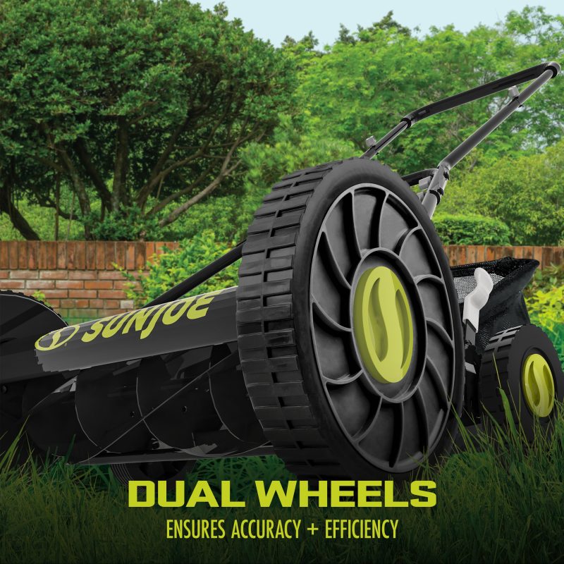 Sun Joe MJ501M Manual Reel Mower W/ Grass Catcher | 18-inch | 9-Position - 图片 4