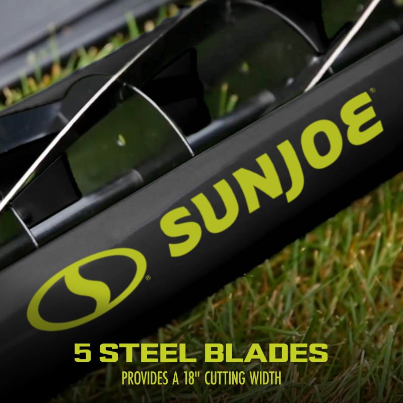 Sun Joe MJ501M Manual Reel Mower W/ Grass Catcher | 18-inch | 9-Position - 图片 5
