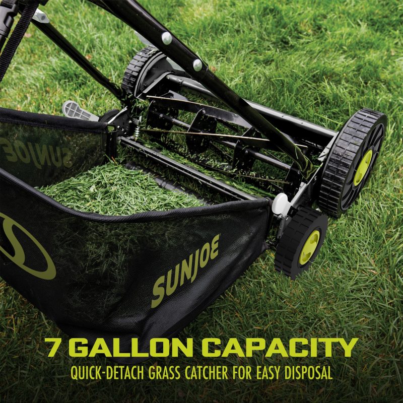 Sun Joe MJ501M Manual Reel Mower W/ Grass Catcher | 18-inch | 9-Position - 图片 6