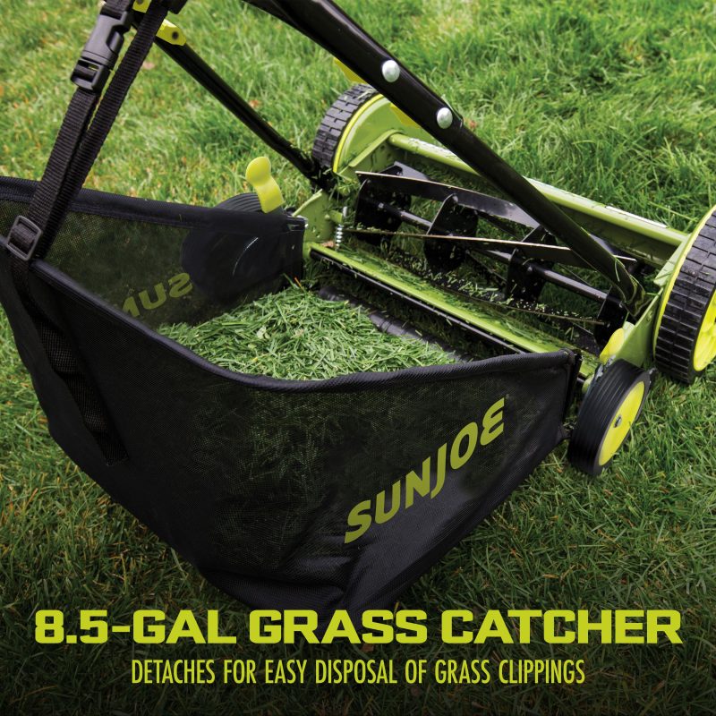 Sun Joe MJ502M Manual Reel Mower W/ Grass Catcher | 20-inch | 9-Position - 图片 5