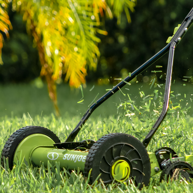 Sun Joe MJ503M Manual Reel Mower | 14-Inch | Quad Wheel | 9-Position - 图片 4