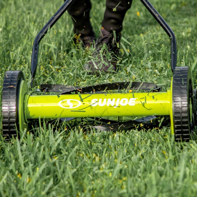 Sun Joe MJ503M Manual Reel Mower | 14-Inch | Quad Wheel | 9-Position - 图片 5
