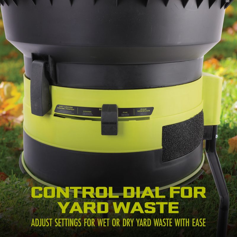 Sun Joe SDJ617E Bladeless Electric Leaf Mulcher + Shredder | 15 Amp | 8,000 RPM | Mulches Up To 55 Gallons of Leaves Per Minute - 图片 7