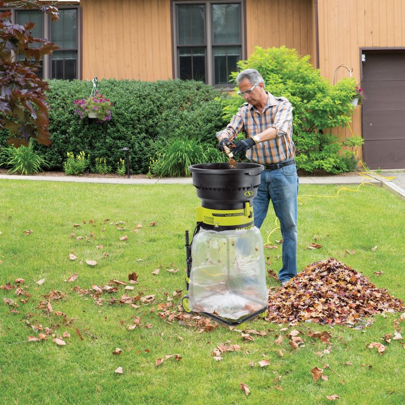 Sun Joe SDJ617E Bladeless Electric Leaf Mulcher + Shredder | 15 Amp | 8,000 RPM | Mulches Up To 55 Gallons of Leaves Per Minute - 图片 8