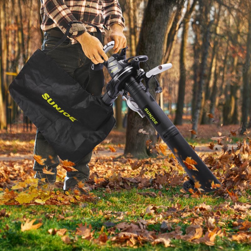 Sun Joe SJ-BVM-GA Electric Leaf Blower + Vacuum + Mulcher W/ Gutter Cleaning Attachment | 220-MPH | 14-Amp | 16:1 Mulching Ratio - 图片 3