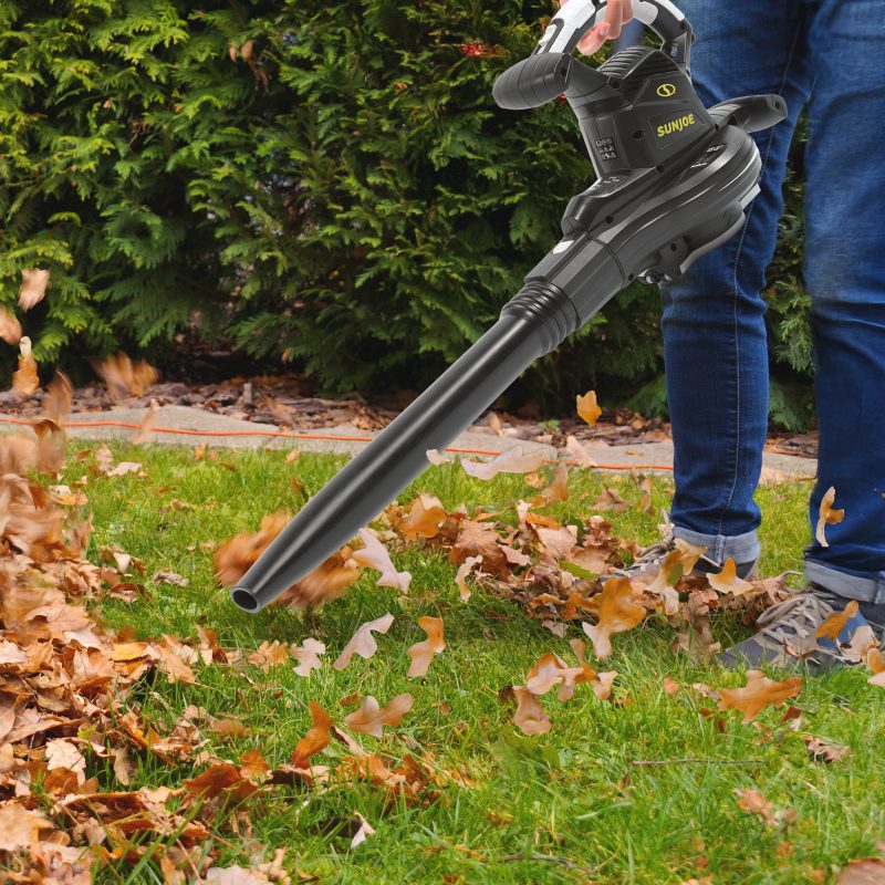 Sun Joe SJ-BVM-GA Electric Leaf Blower + Vacuum + Mulcher W/ Gutter Cleaning Attachment | 220-MPH | 14-Amp | 16:1 Mulching Ratio - 图片 4