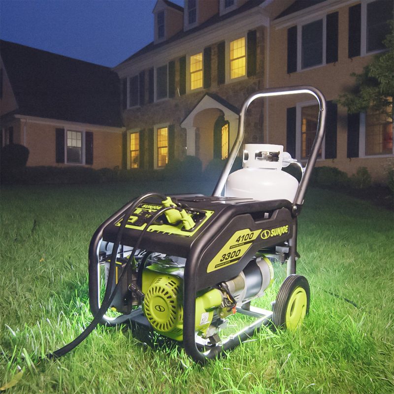 Power Joe SJG4100LP-TV1 Portable Propane Generator | Push-Button Electric + Recoil Start | Power Cooling System | 4100 Starting Watt | 3300 Running Watt | W/ Cover, Extension Cord, Magnetic DipStick, 24V 2.0-Ah Battery and Charger - 图片 13