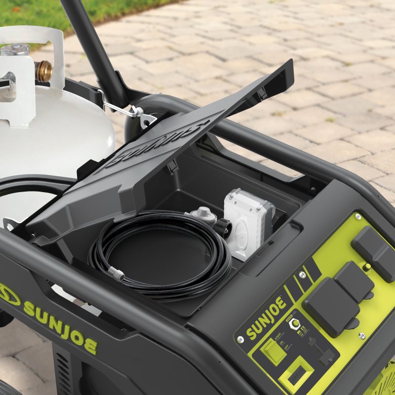 Power Joe SJG4100LP-TV1 Portable Propane Generator | Push-Button Electric + Recoil Start | Power Cooling System | 4100 Starting Watt | 3300 Running Watt | W/ Cover, Extension Cord, Magnetic DipStick, 24V 2.0-Ah Battery and Charger - 图片 22