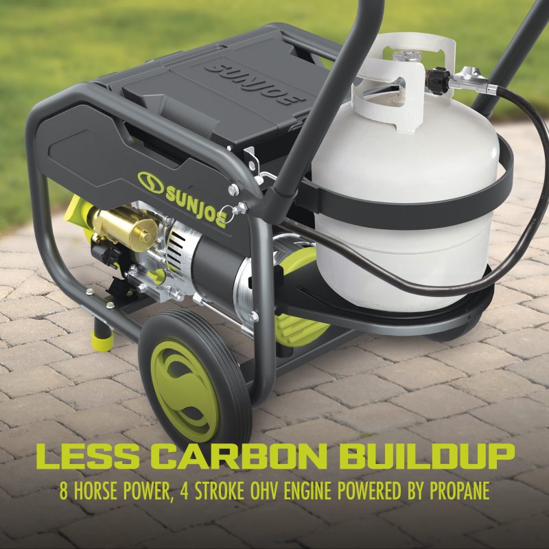 Power Joe SJG4100LP-TV1 Portable Propane Generator | Push-Button Electric + Recoil Start | Power Cooling System | 4100 Starting Watt | 3300 Running Watt | W/ Cover, Extension Cord, Magnetic DipStick, 24V 2.0-Ah Battery and Charger - 图片 9