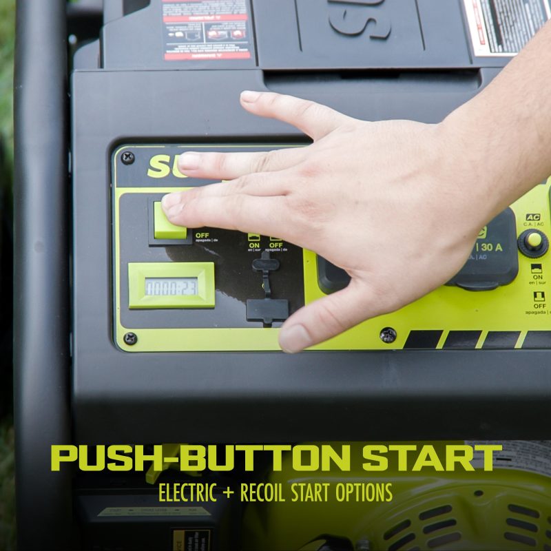 Power Joe SJG4100LP-TV1 Portable Propane Generator | Push-Button Electric + Recoil Start | Power Cooling System | 4100 Starting Watt | 3300 Running Watt | W/ Cover, Extension Cord, Magnetic DipStick, 24V 2.0-Ah Battery and Charger - 图片 7