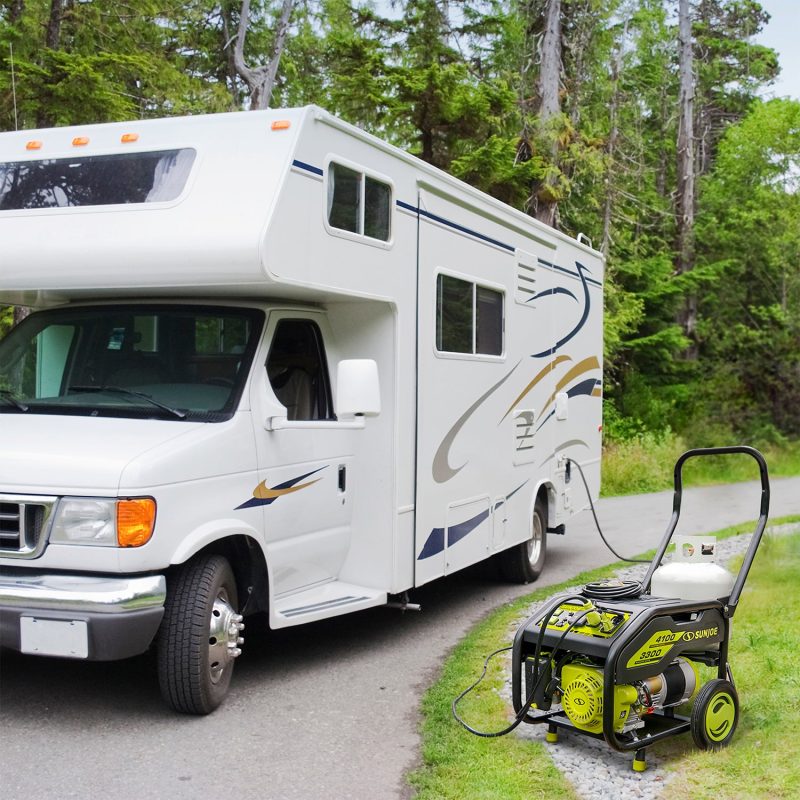 Power Joe SJG4100LP-TV1 Portable Propane Generator | Push-Button Electric + Recoil Start | Power Cooling System | 4100 Starting Watt | 3300 Running Watt | W/ Cover, Extension Cord, Magnetic DipStick, 24V 2.0-Ah Battery and Charger - 图片 15