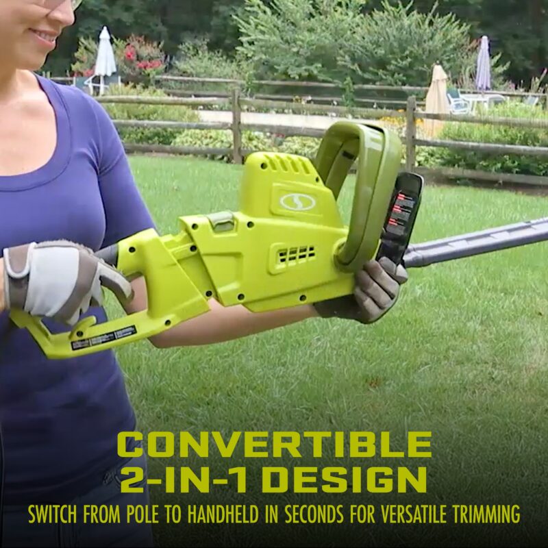 Sun Joe SJH904E Multi-Angle Telescoping Convertible Electric Pole Hedge Trimmer | 19-inch | 4.5-Amp - 图片 3