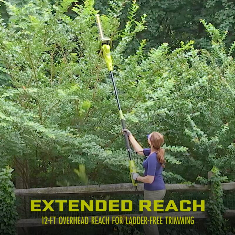 Sun Joe SJH904E Multi-Angle Telescoping Convertible Electric Pole Hedge Trimmer | 19-inch | 4.5-Amp - 图片 4