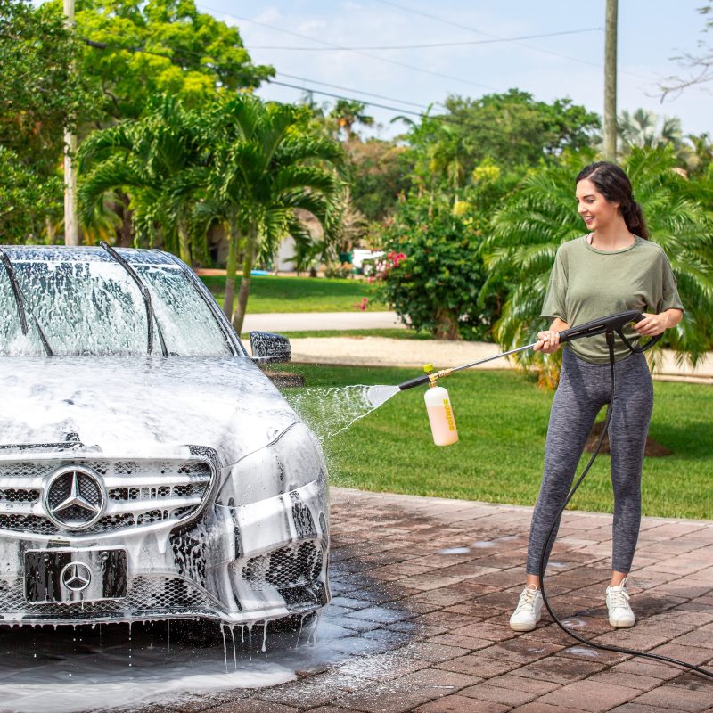 Sun Joe SPX-FC34-MXT Foam Cannon for SPX Series Electric Pressure Washers 34 Oz. | 1/4" Quick Connector | 5 Quick Connect Nozzle Tips - 图片 17