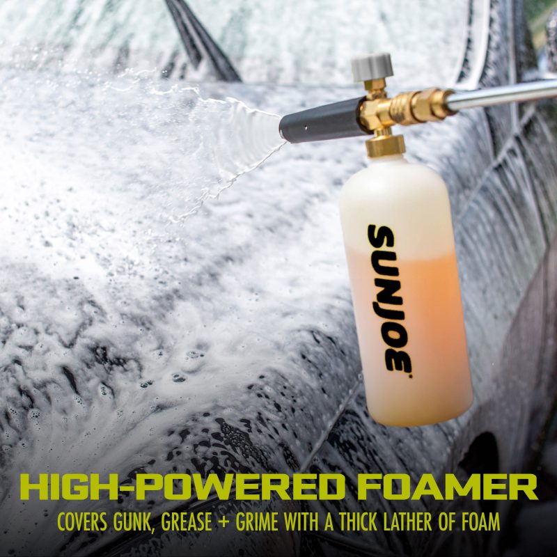 Sun Joe SPX-FC34-MAX Foam Cannon for SPX Series Electric Pressure Washers 34 Oz. | 1/4" Quick Connector | Adjustable Spray Nozzle - 图片 6