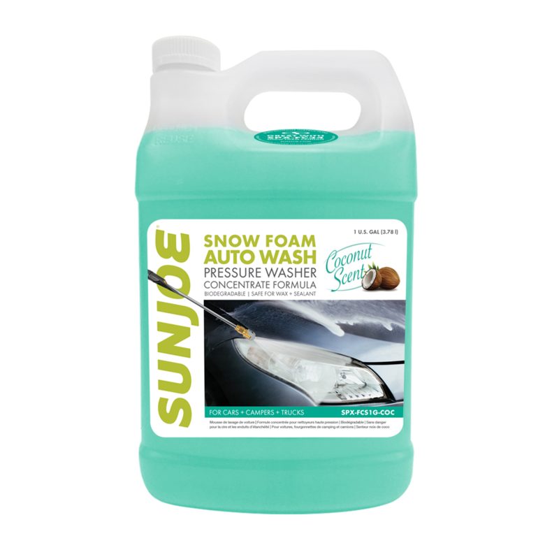 Sun Joe SPX-FCS1G-COC Premium Snow Foam Car Wash Soap and Cleaner | 1-Gal. | Coconut Scent - 图片 2