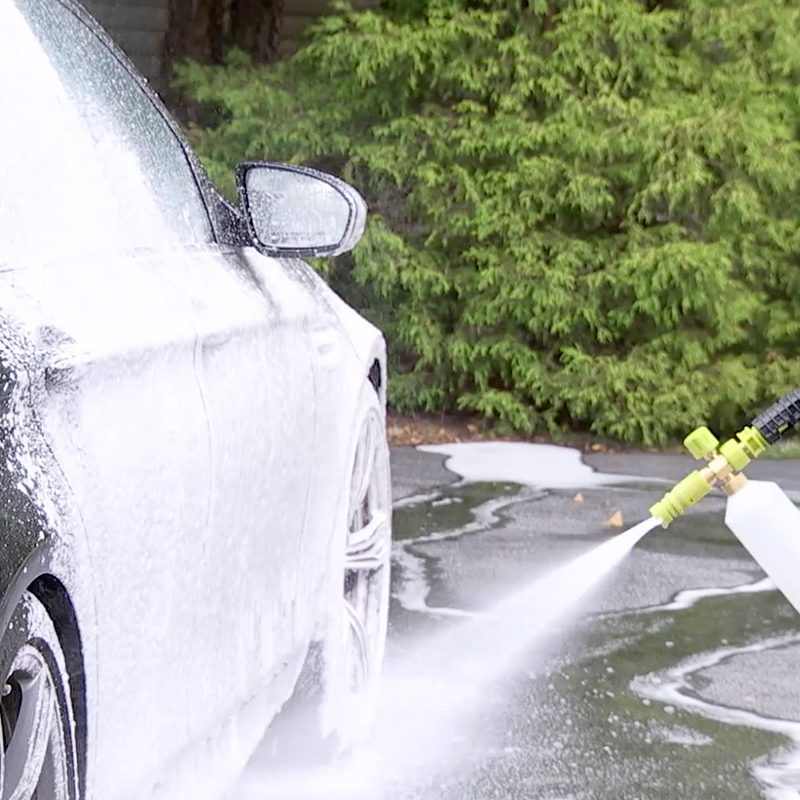 Aqua Joe Hose Powered Foamer Cannon Car Wash Kit | Includes Hose Powered Foam Cannon, 50-Foot PRO Hose, and Auto Foam Car Wash Soap - 图片 19